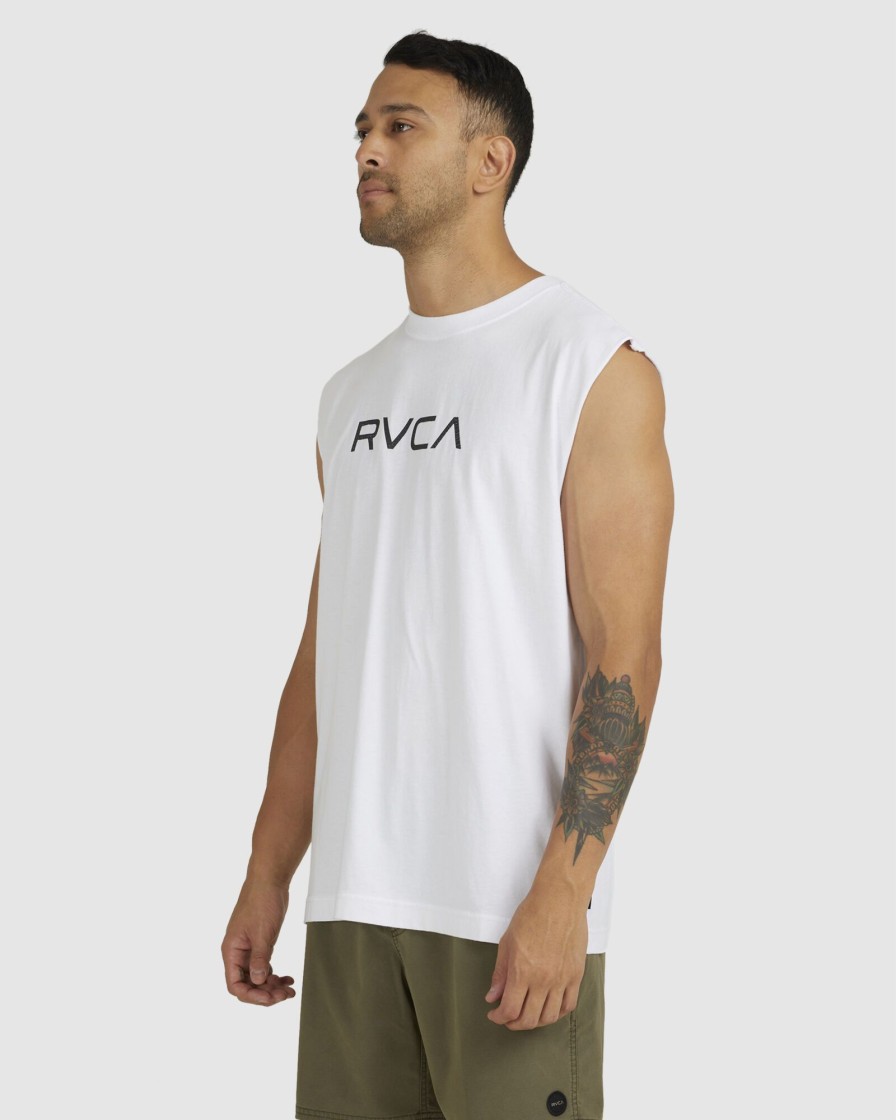 Men RVCA Singlets & Tanks | Big Rvca Washed Muscle