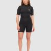 Women BILLABONG Wetsuits | 2/2 Synergy Back Zip Short Sleeve Springsuit