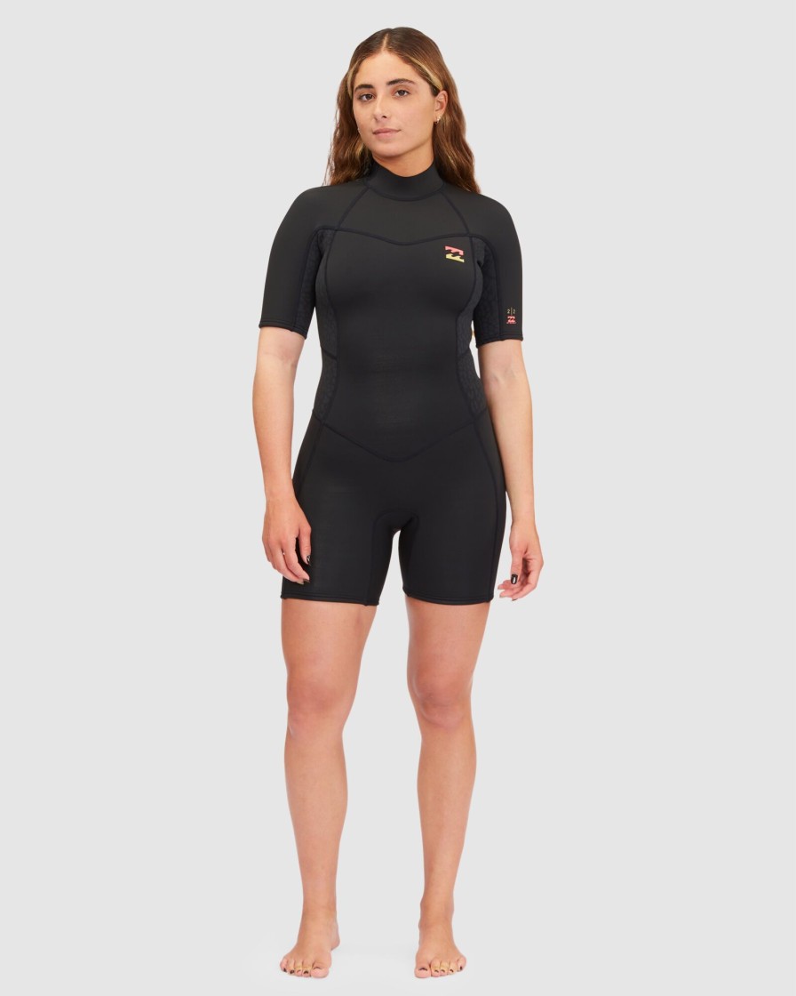 Women BILLABONG Wetsuits | 2/2 Synergy Back Zip Short Sleeve Springsuit