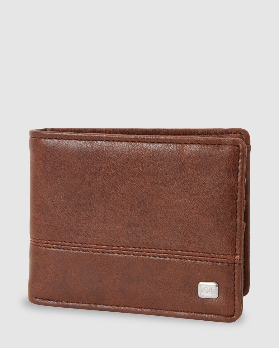 Men BILLABONG Wallets | Dimension Faux Leather Bi-Fold Wallet