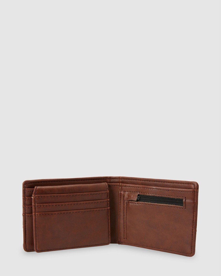 Men BILLABONG Wallets | Dimension Faux Leather Bi-Fold Wallet