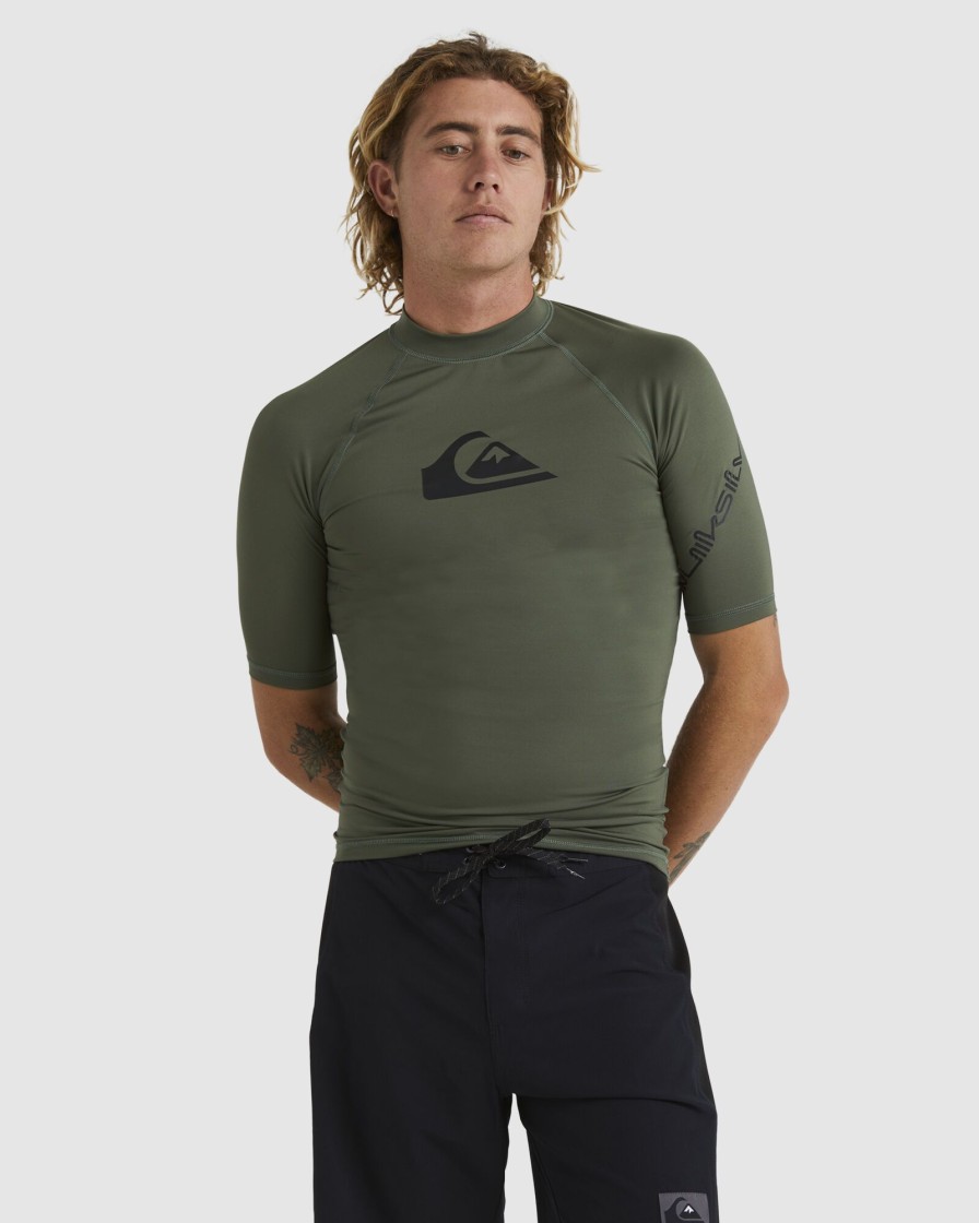 Men QUIKSILVER Rashvests | Mens All Time Short Sleeve Rash Vest