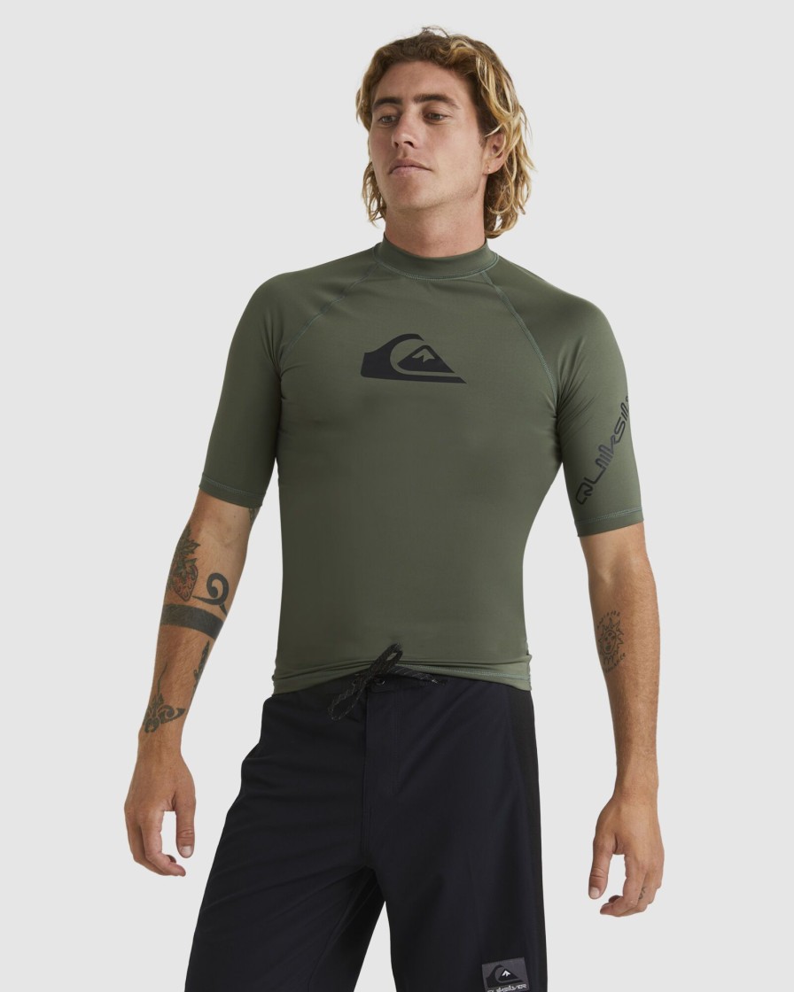 Men QUIKSILVER Rashvests | Mens All Time Short Sleeve Rash Vest