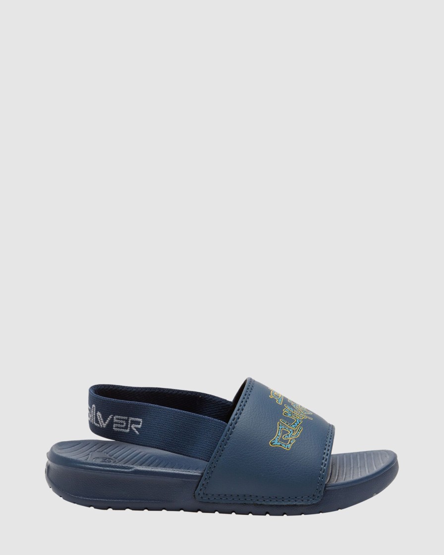 Youth QUIKSILVER Footwear | Boys 8-16 Bright Coast Strap Sliders For Boys