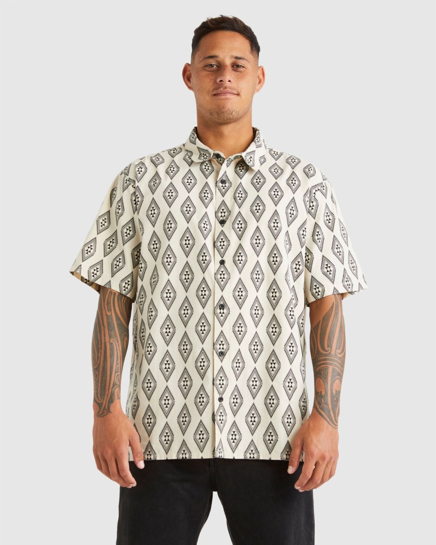 Men QUIKSILVER Shirts | Mens Taniko Short Sleeve Shirt