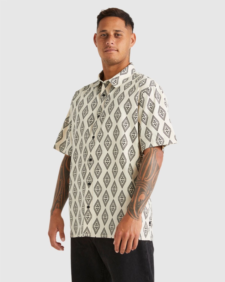 Men QUIKSILVER Shirts | Mens Taniko Short Sleeve Shirt