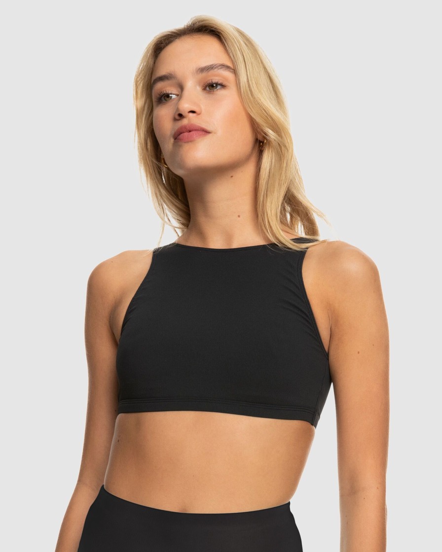 Women ROXY Bikini Tops | Womens Roxy Pro The Pop Up Crop Bikini Top