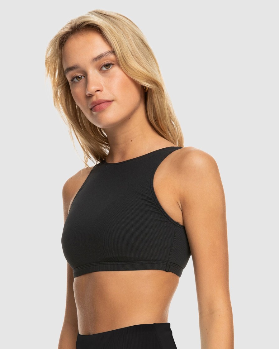 Women ROXY Bikini Tops | Womens Roxy Pro The Pop Up Crop Bikini Top