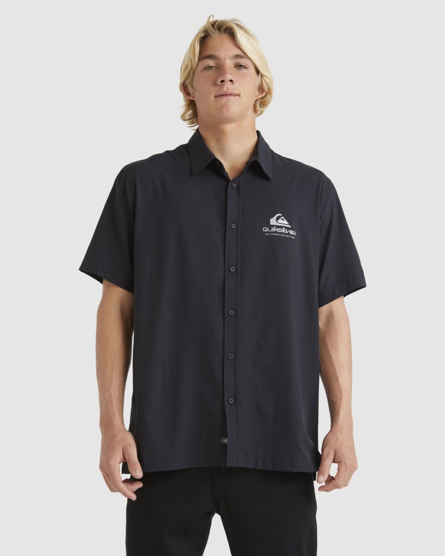 Men QUIKSILVER Shirts | Mens Kailua Cruiser Short Sleeve Surf Shirt