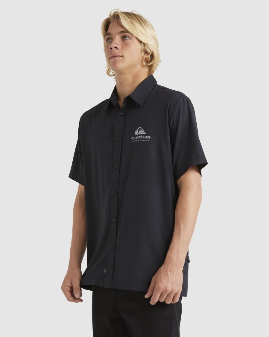 Men QUIKSILVER Shirts | Mens Kailua Cruiser Short Sleeve Surf Shirt