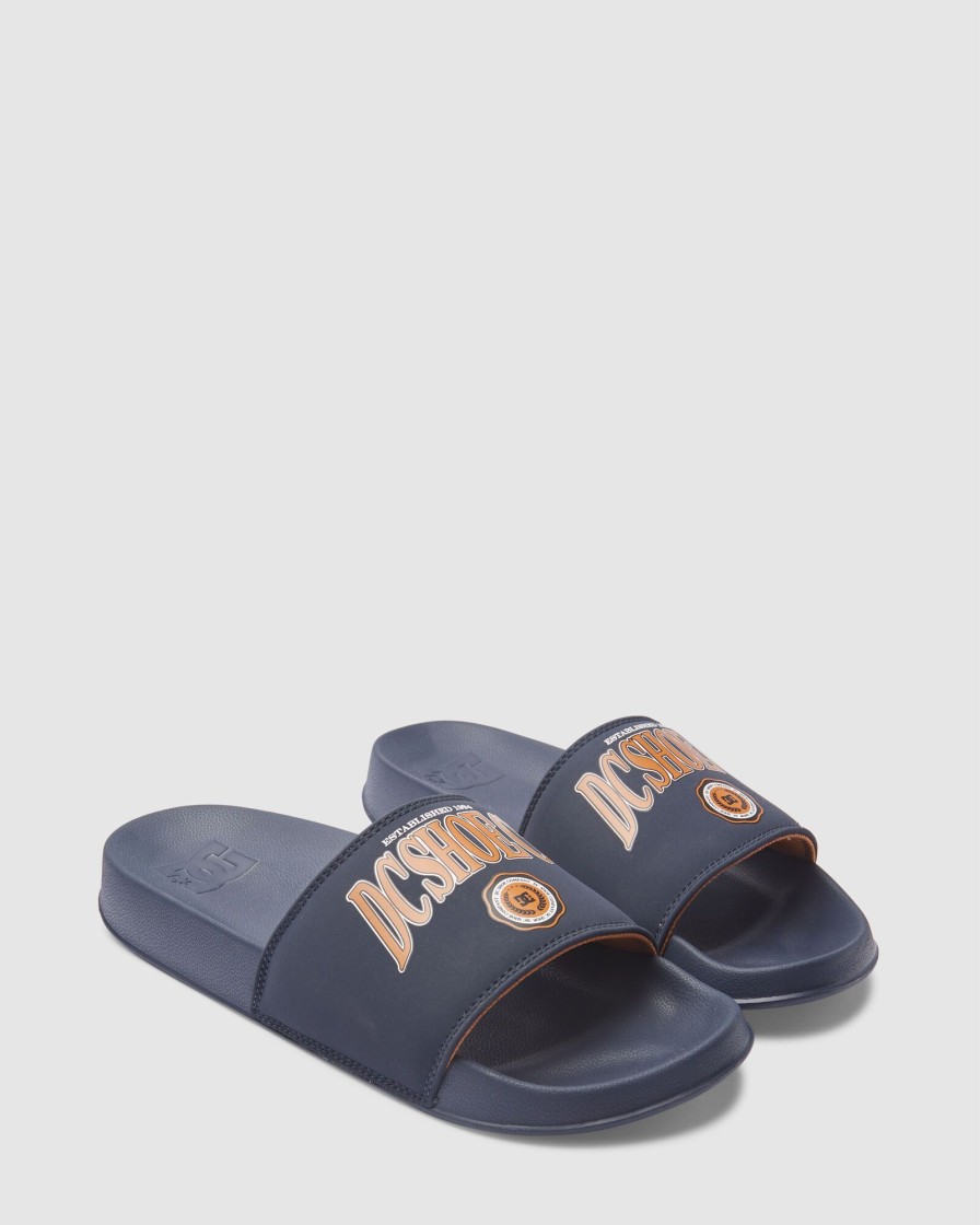 Men DC SHOES Slides | Men'S Dc Slides