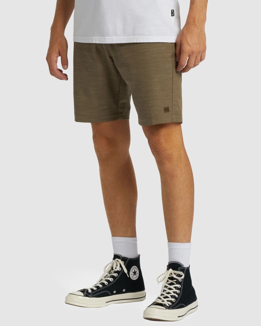 Men BILLABONG Shorts | Crossfire Slub Submersible 19" Shorts