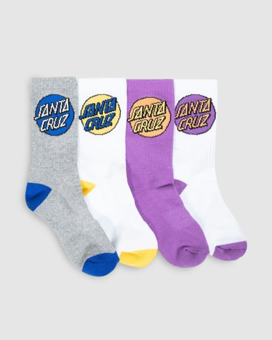 Youth SANTA CRUZ Accessories | Other Dot Crew Sock 2-8 Mlt