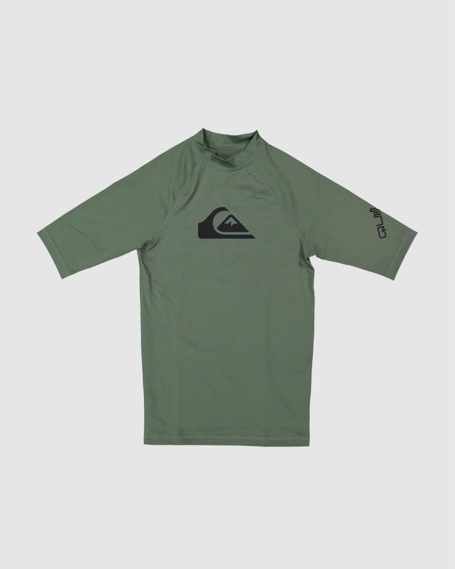 Youth QUIKSILVER Clothing | Boys 8-16 All Time Short Sleeve Rash Vest