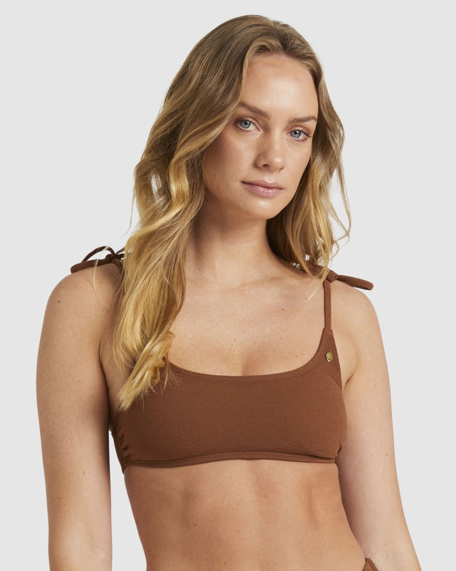 Women ROXY Bikini Tops | Palm Shadow Bralette