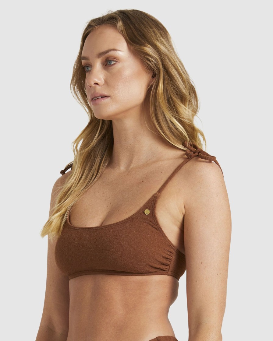 Women ROXY Bikini Tops | Palm Shadow Bralette