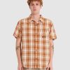 Men MISFIT Shirts | Teddy Herbs Ss Shirt Tan