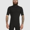 Men QUIKSILVER Wetsuits | Mens 2/2Mm Everyday Sessions Short Sleeve Chest Zip Springsuit