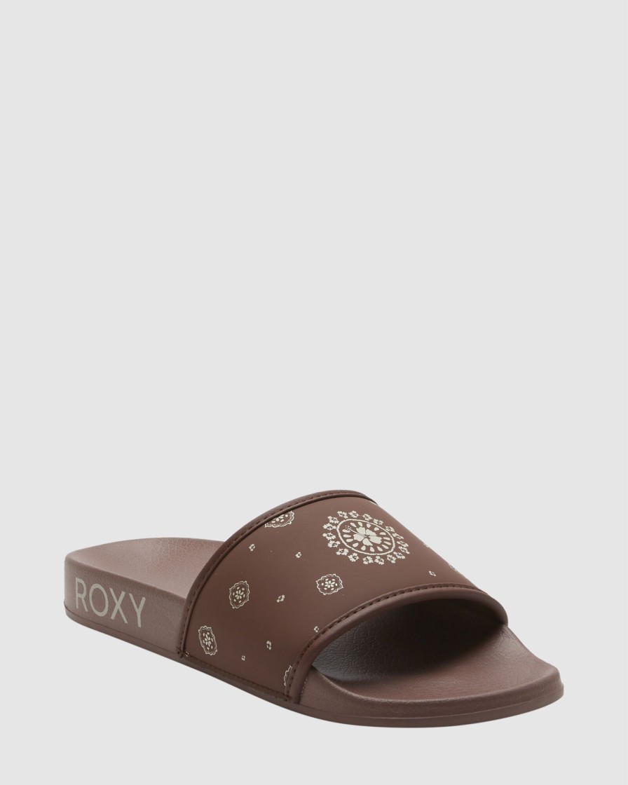 Women ROXY Slides | Womens Slippy Sandals