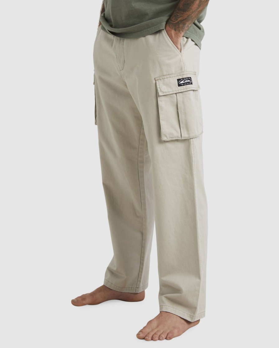 Men QUIKSILVER Pants | Mens Mikey Cargo Trousers