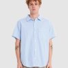 Men MISFIT Shirts | Tuff Shed Ss Shirt Blu