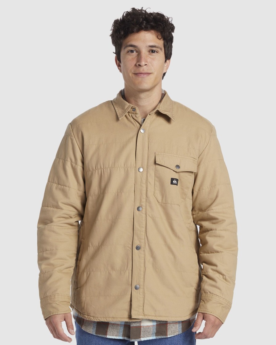 Men QUIKSILVER Jackets | Mens Downrail Upd Canvas Jacket