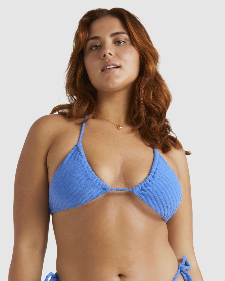 Women BILLABONG Bikini Tops | Terry Rib Remi Tri Bikini Top