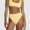 Women RVCA Bikini Bottoms | Tezzy Rib High Rise Bikini Bottom