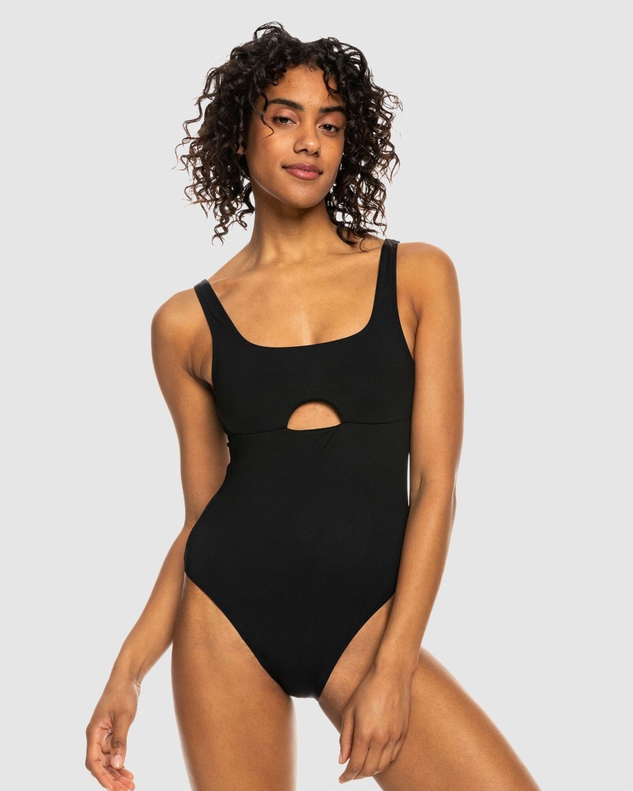 Women ROXY One Pieces | Womens Roxy Pro The Double Line One-Piece Swimsuit