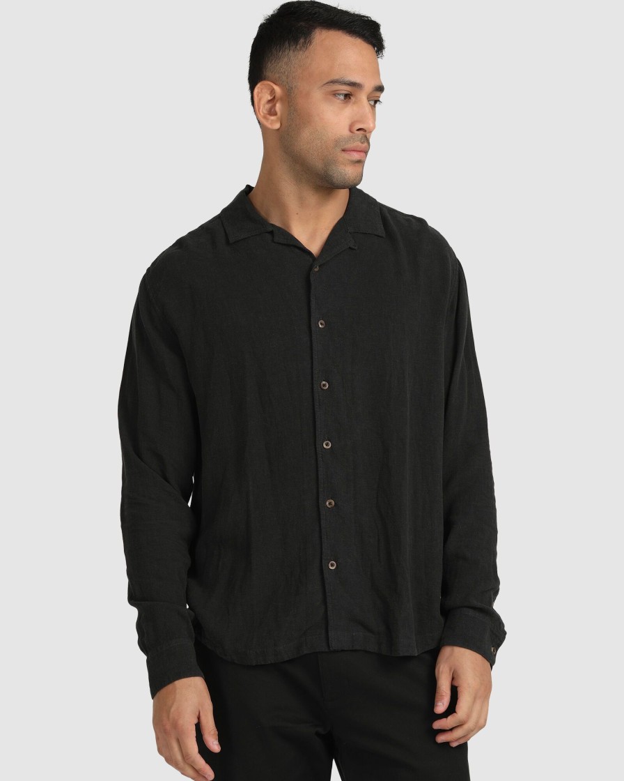 Men RVCA Shirts | Beat Ls Shirt