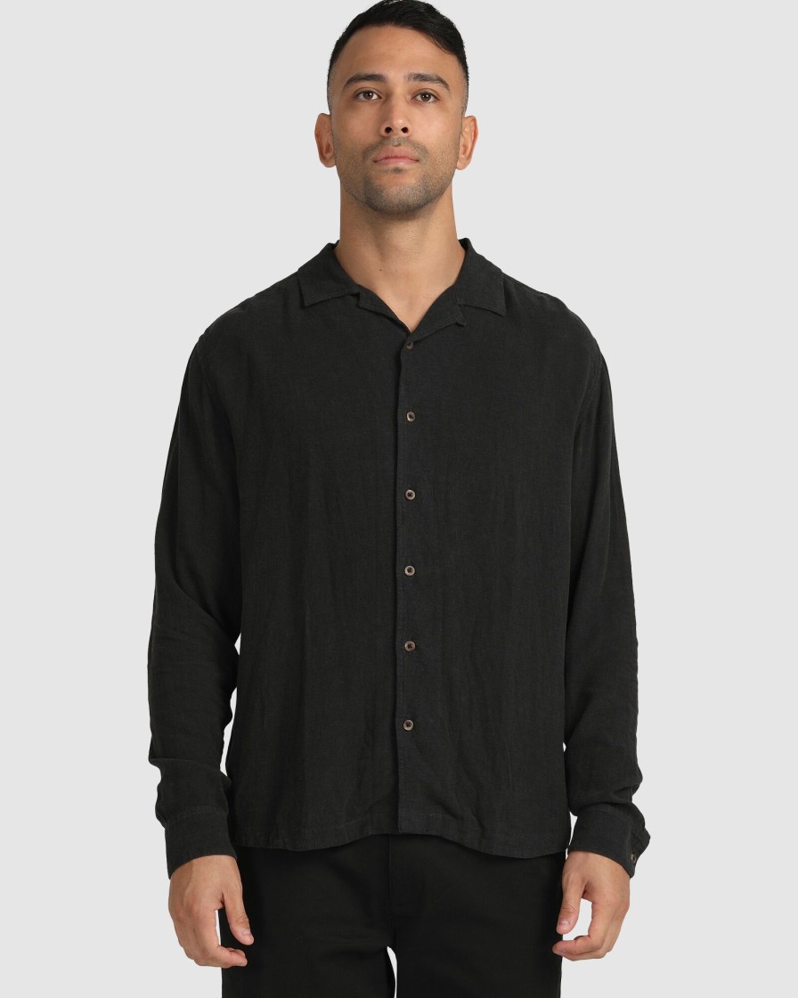 Men RVCA Shirts | Beat Ls Shirt