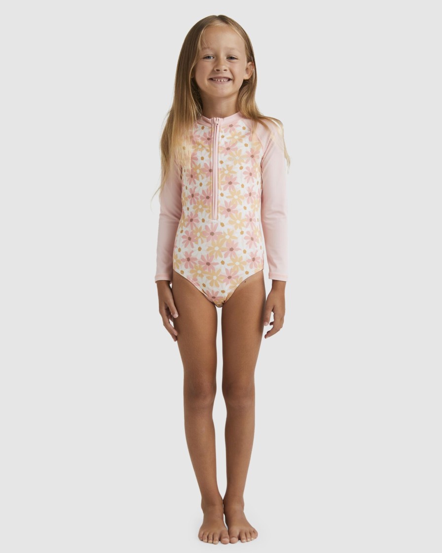 Youth BILLABONG Clothing | Girls 0-5 Little Daisy One Piece Rash Vest