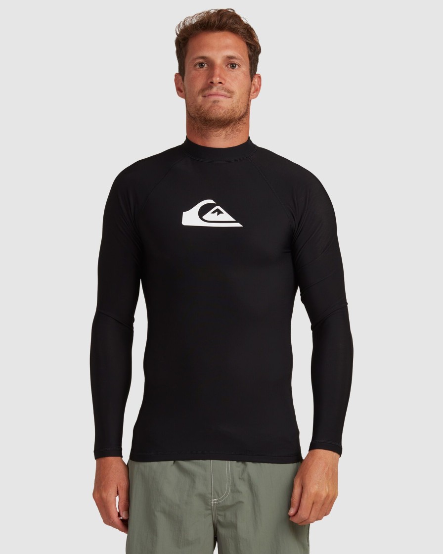 Men QUIKSILVER Rashvests | Mens Heater Long Sleeve Upf 50 Rashguard