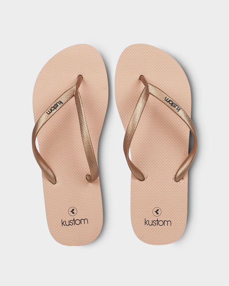 Women KUSTOM Sandals | Classic Rose Tan 2Fa