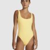 Women RVCA Swimwear | Tezzy Rib Scooped One Piece