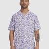 Men RVCA Shirts | Dais Floral Ss Shirt