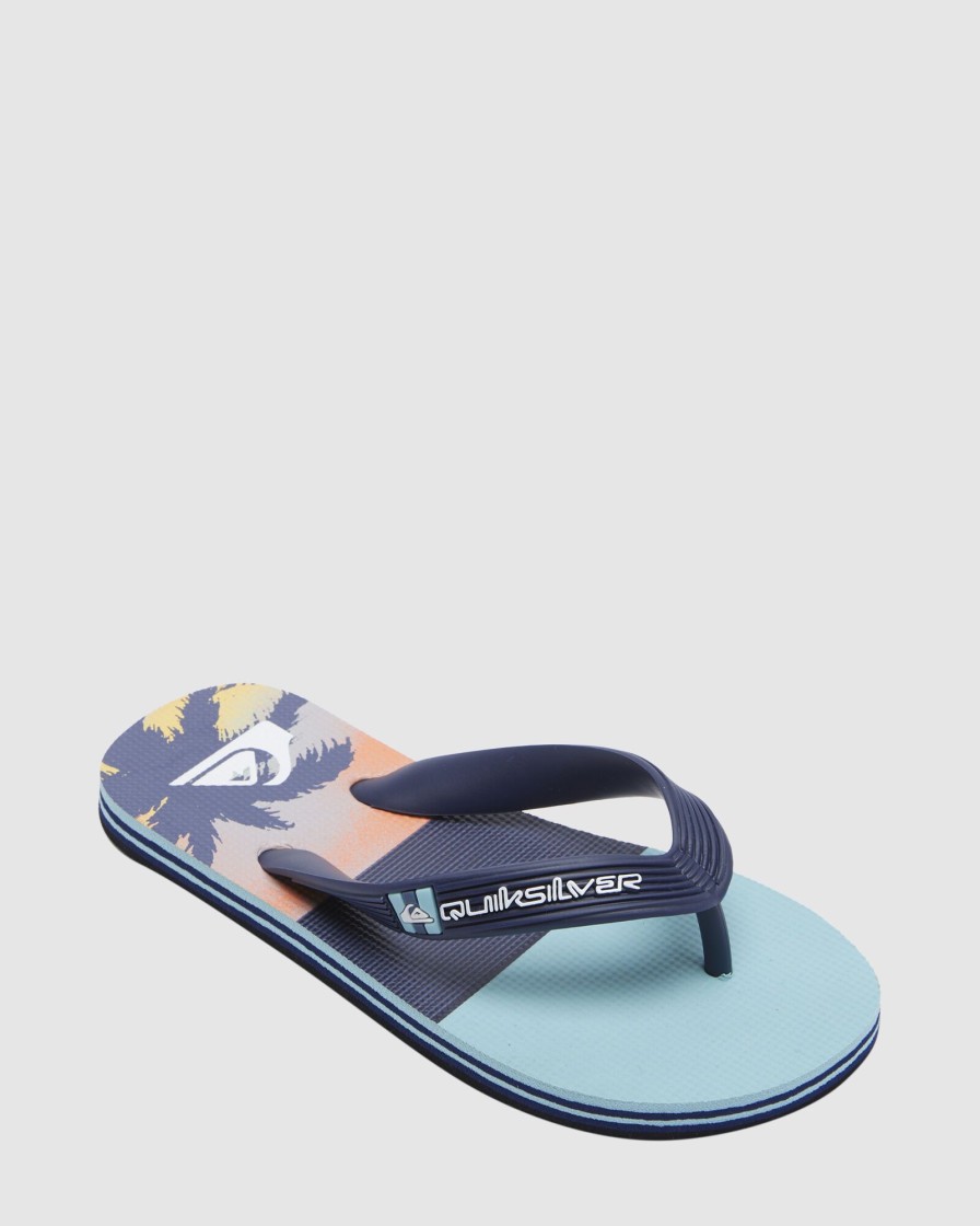 Youth QUIKSILVER Footwear | Boys Molokai Art Flip-Flops