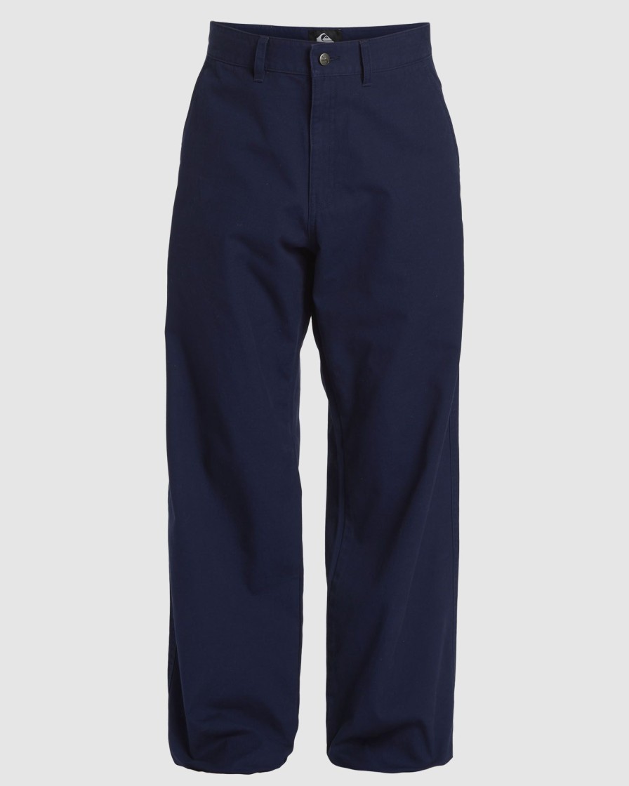 Men QUIKSILVER Pants | Mens Snyc Wide Leg Trousers