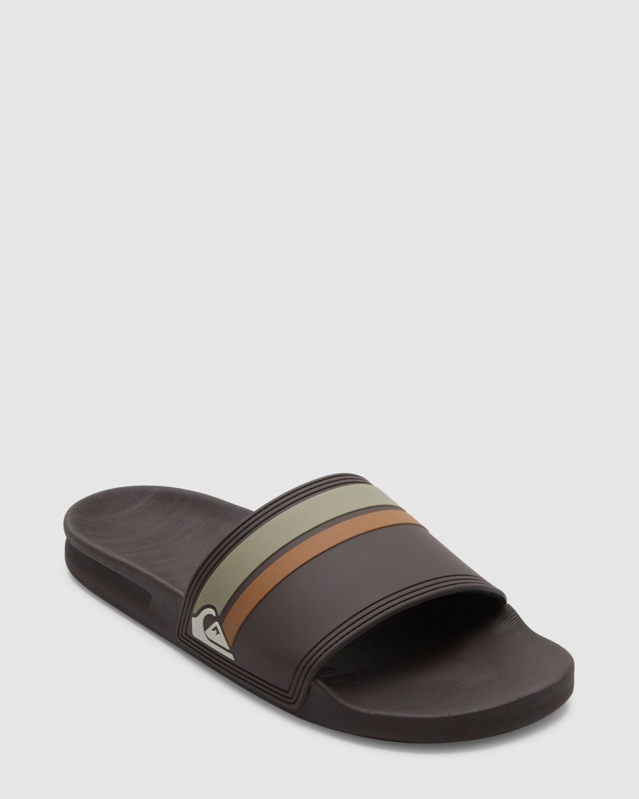 Men QUIKSILVER Slides | Mens Rivi Slide Slider Sandals