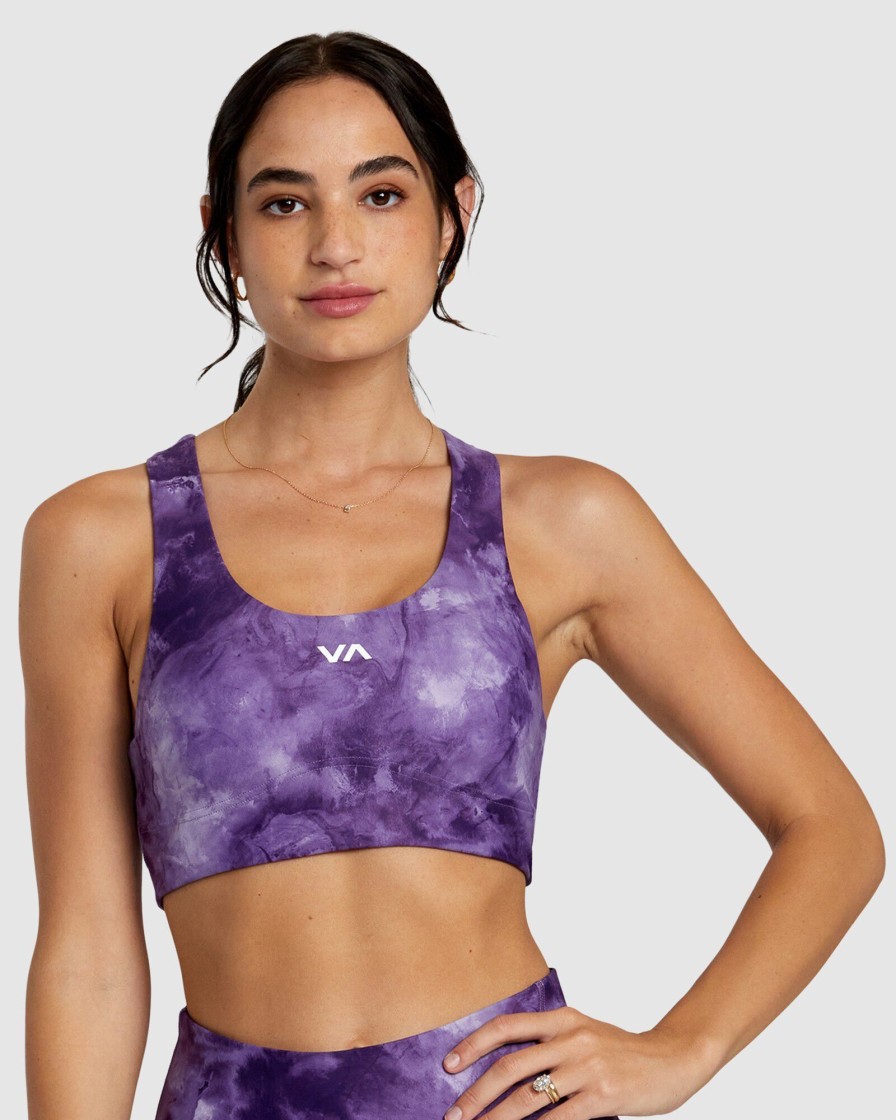 Women RVCA Socks & Underwear | Va Essential Mid Support Sports Bra