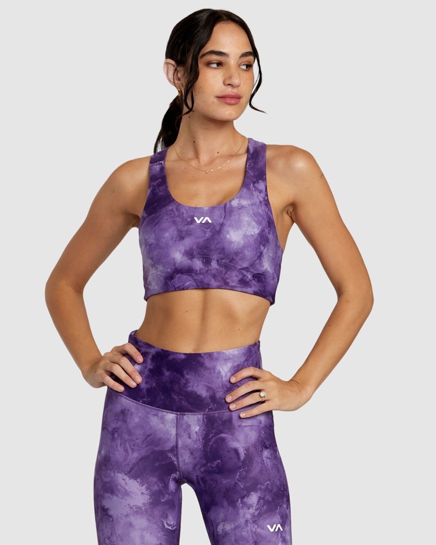 Women RVCA Socks & Underwear | Va Essential Mid Support Sports Bra