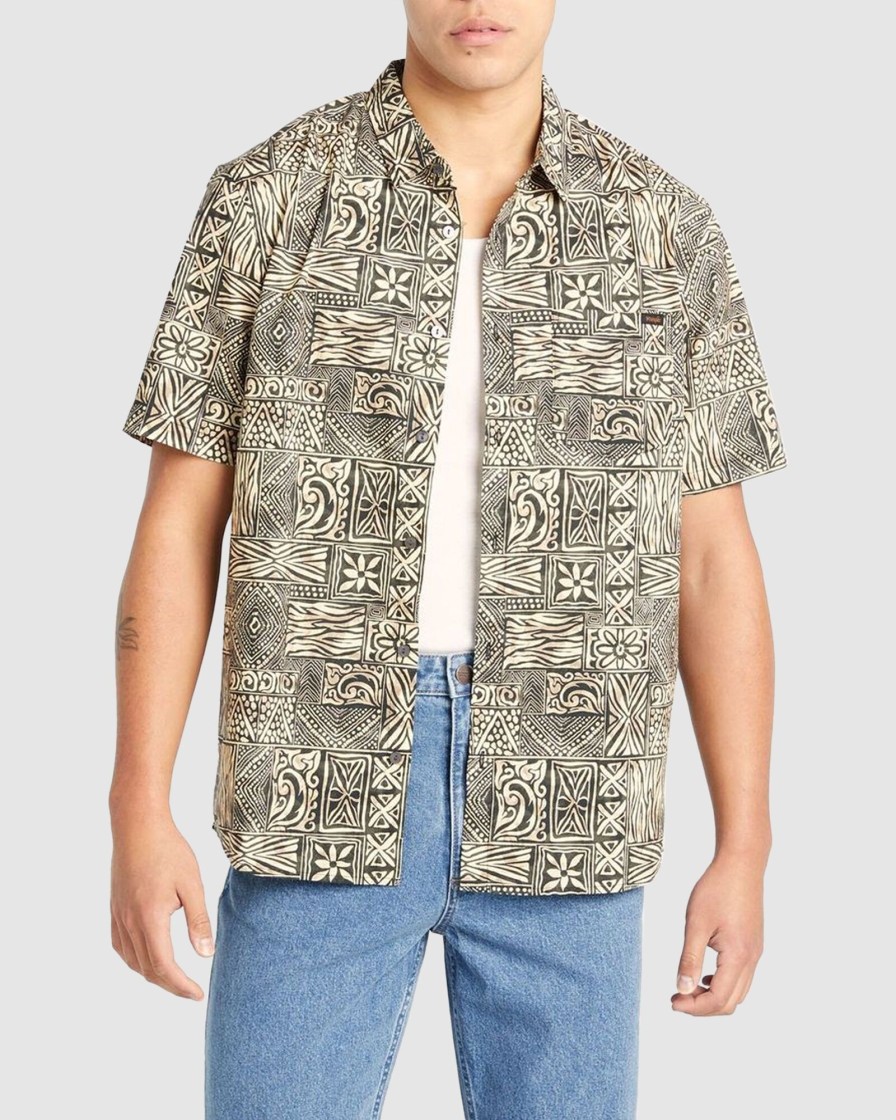 Men WRANGLER Shirts | Garageland Shirt Batik Black