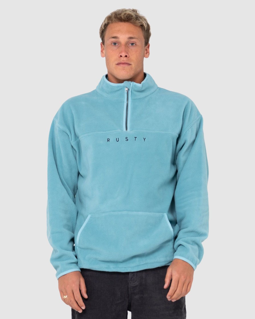 Men RUSTY Jumpers & Hoodies | Polarized 1/4 Zip Polar Fleece