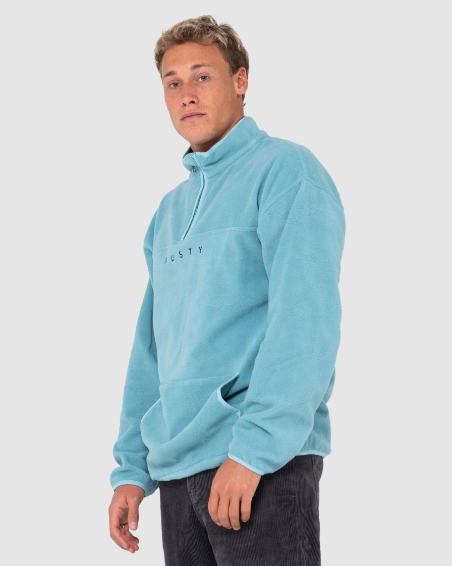 Men RUSTY Jumpers & Hoodies | Polarized 1/4 Zip Polar Fleece