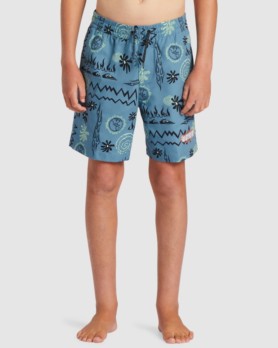 Youth QUIKSILVER Clothing | Boys 8-16 Radical Volley Swim Shorts