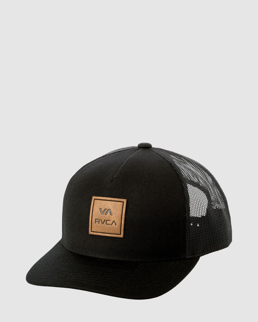 Men RVCA Headwear | Va All The Way Curved Brim Trucker Hat