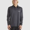 Men QUIKSILVER Rashvests | Mens Baitball Long Sleeve Upf 50 Surf Polo Shirt