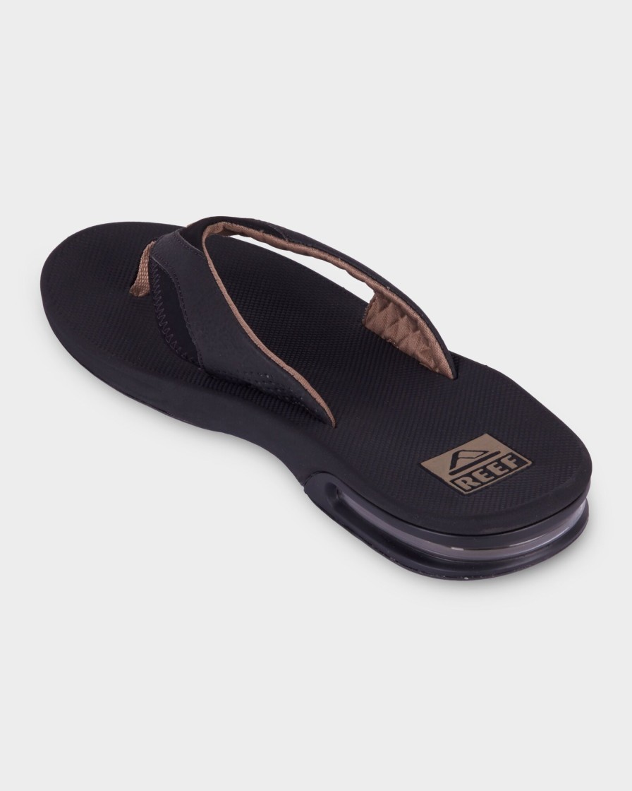 Men REEF Thongs | Fanning Thong - Black/Brown