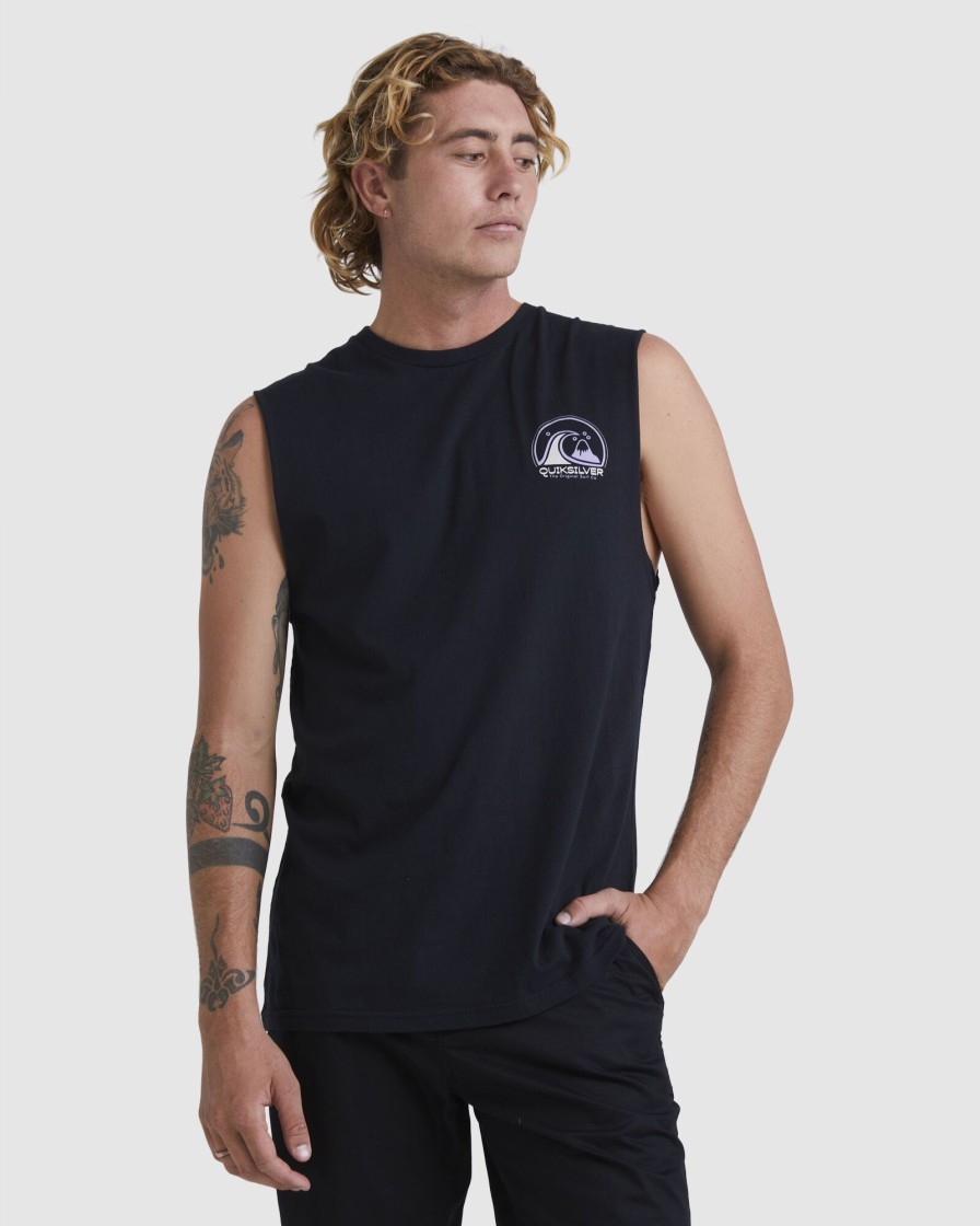 Men QUIKSILVER Singlets & Tanks | Mens Clean Circle Muscle T-Shirt