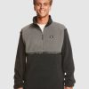 Men QUIKSILVER Jumpers & Hoodies | Mens Taped Off Half-Zip Fleece